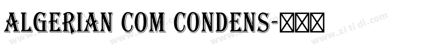 Algerian Com Condens字体转换